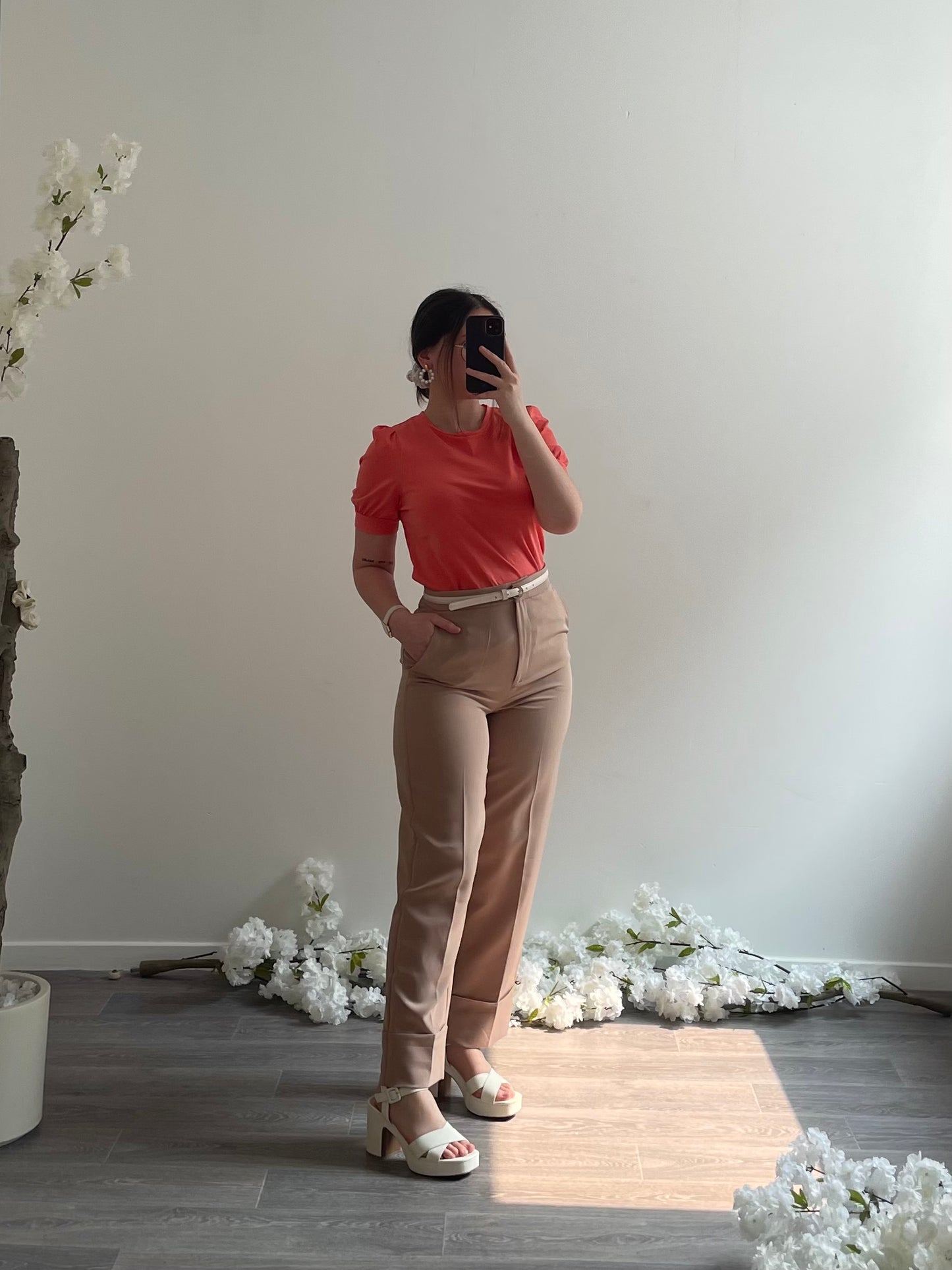 Pantalon à revers