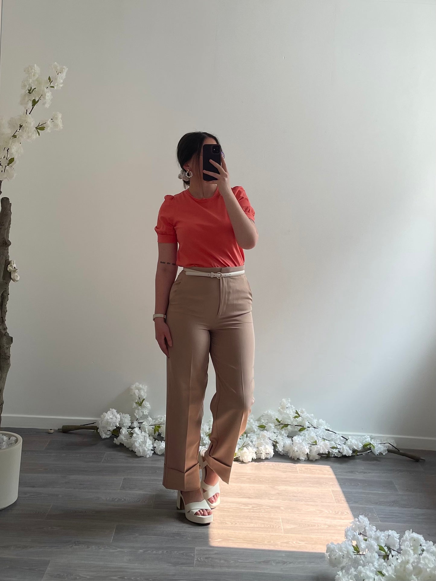 Pantalon à revers