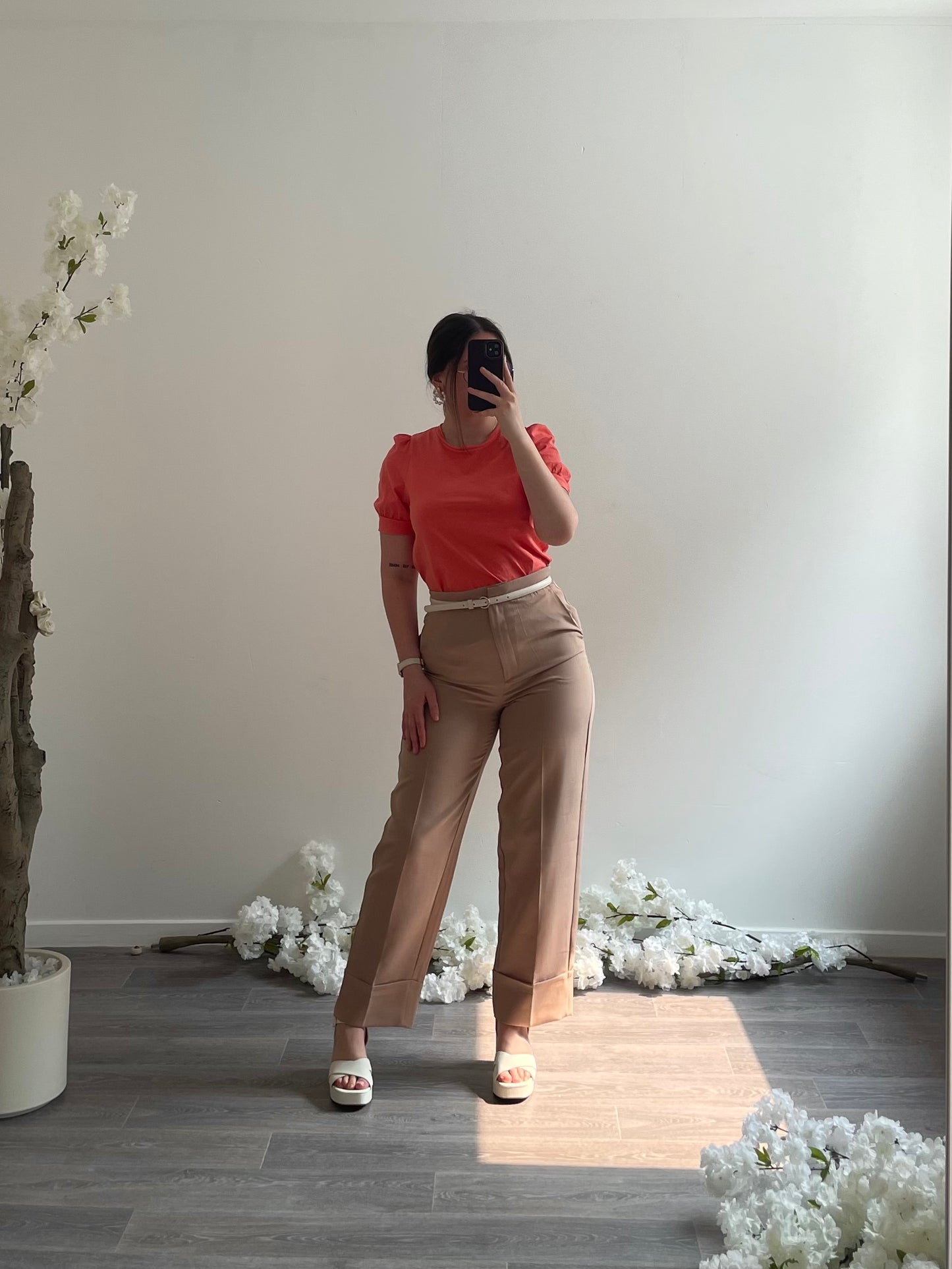 Pantalon à revers