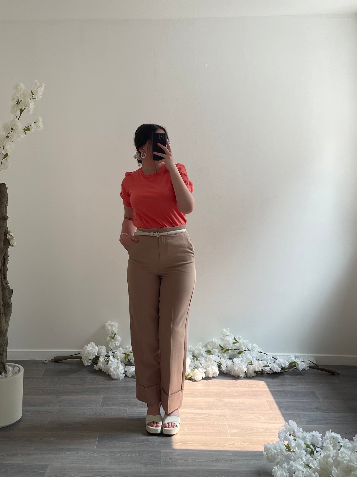 Pantalon à revers